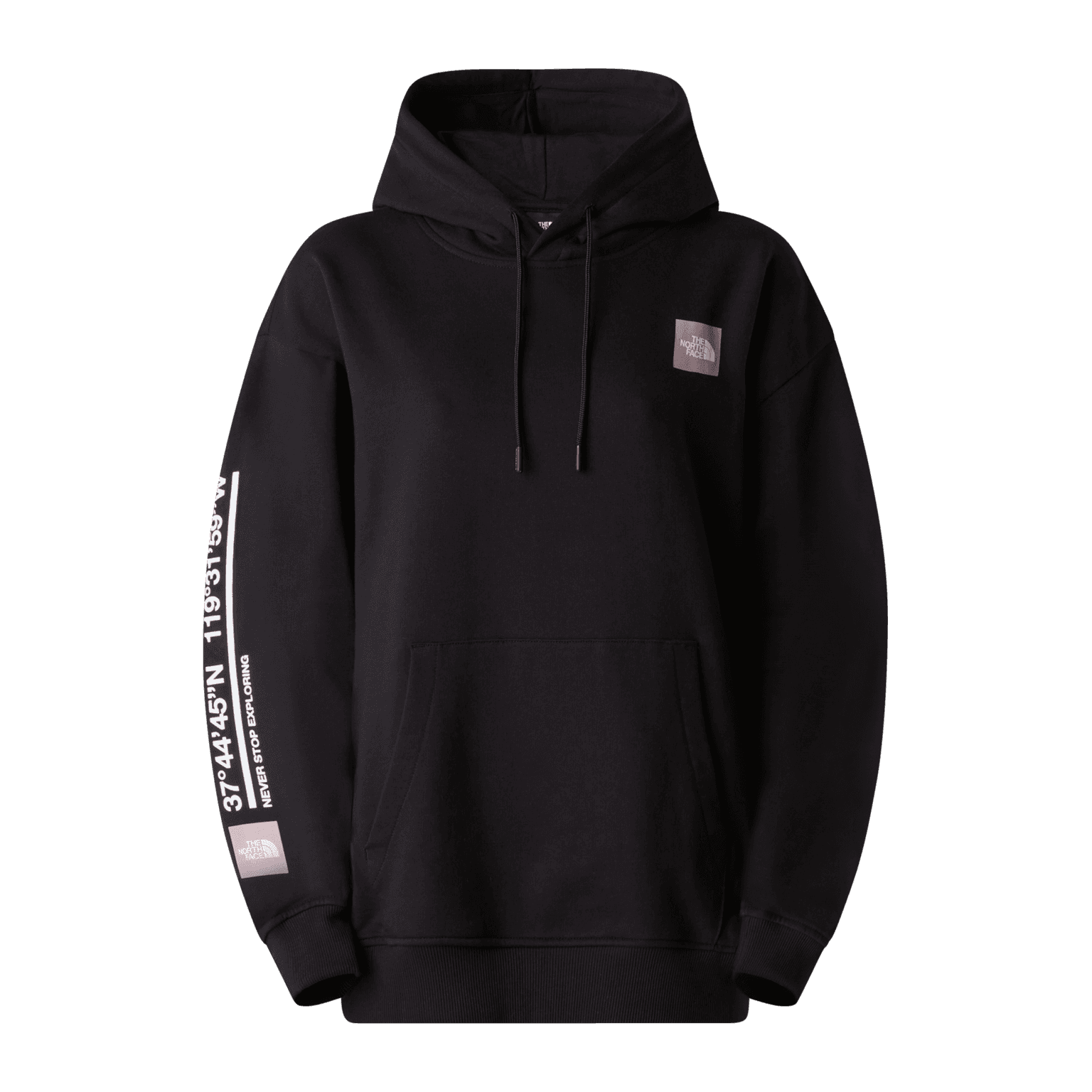 The North Face Mountain Graphic Hoodie Oversized, hettegenser, dame
