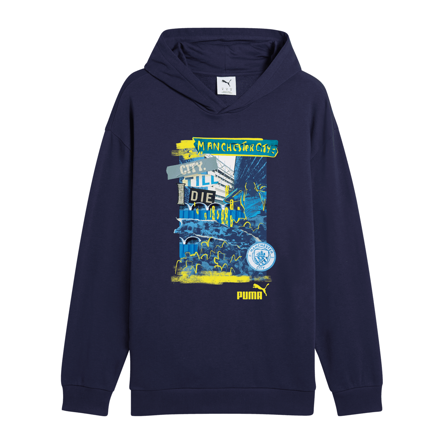 Puma Manchester City ftblNRGY+ Hoodie, hettegenser, herre