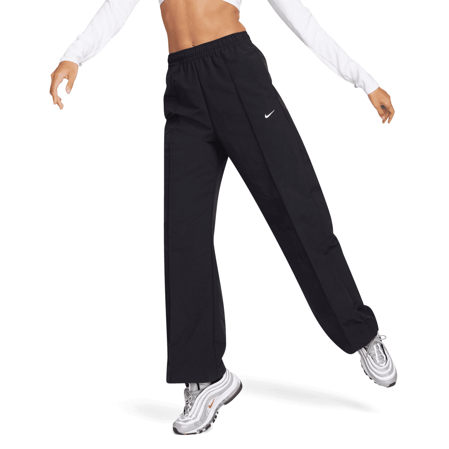 Nike Mid-Rise Open-Hem Pants, joggebukse, dame