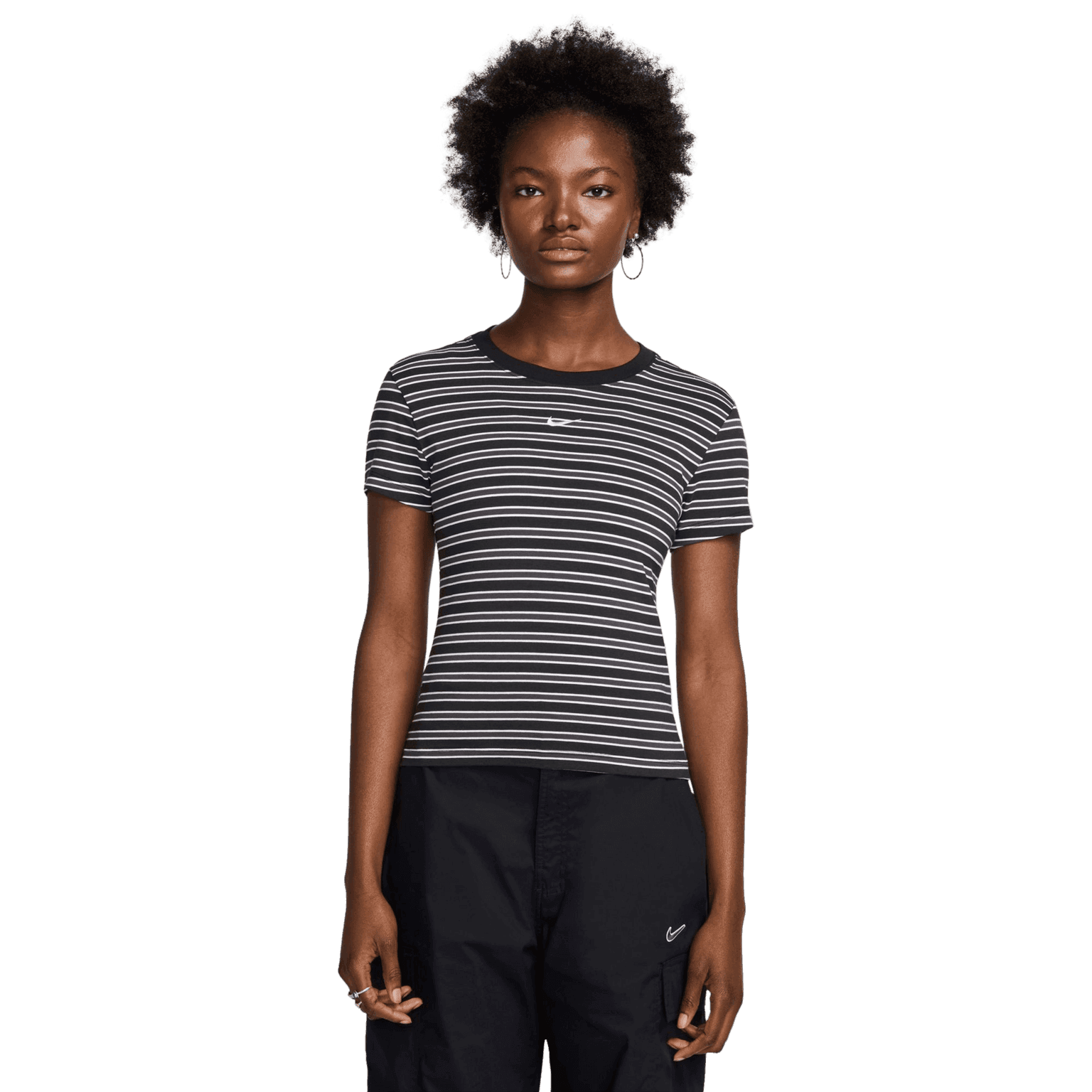 Nike Chill Knit Slim Striped T-Shirt, t-skjorte, dame