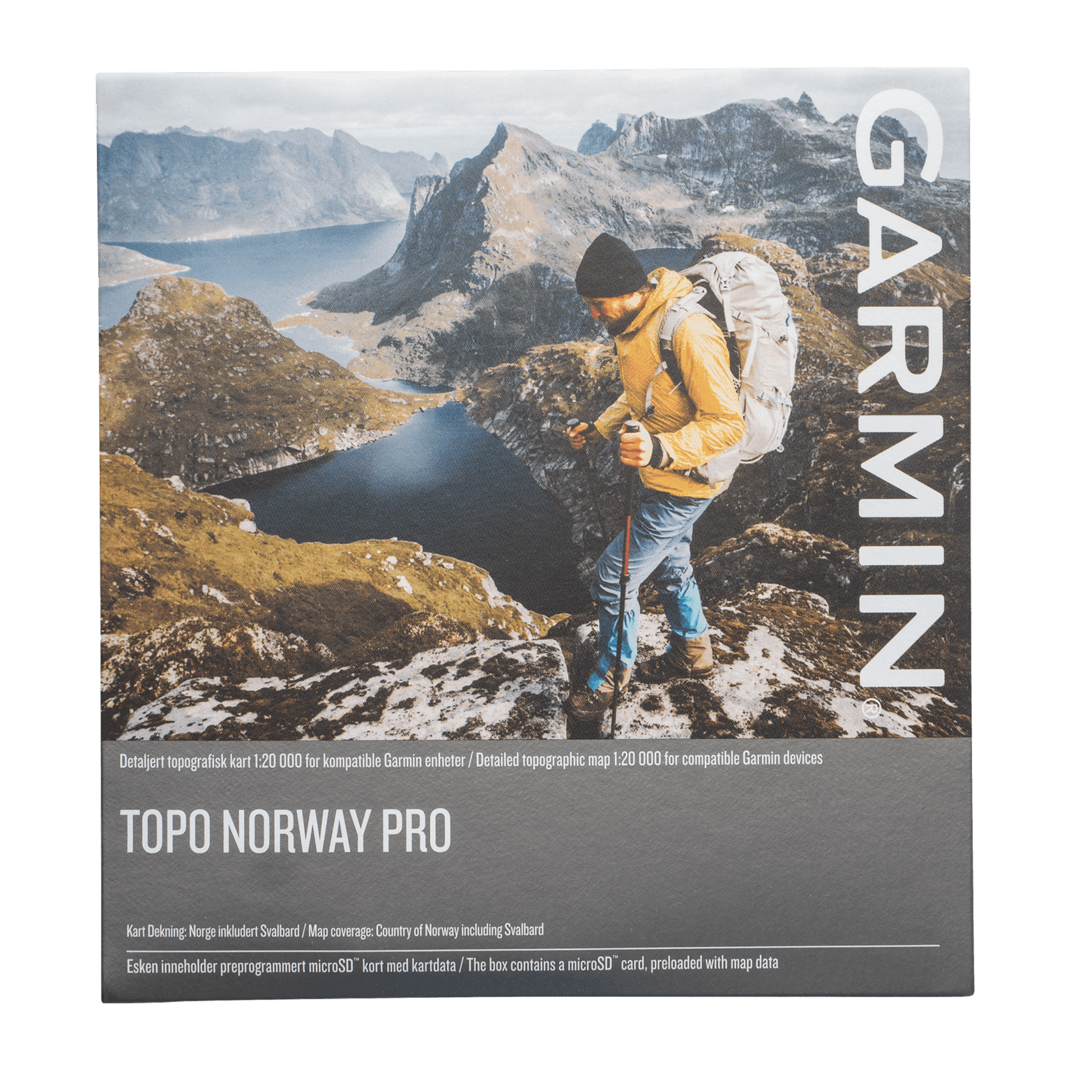 Garmin TOPO Norway PRO, topografisk kart