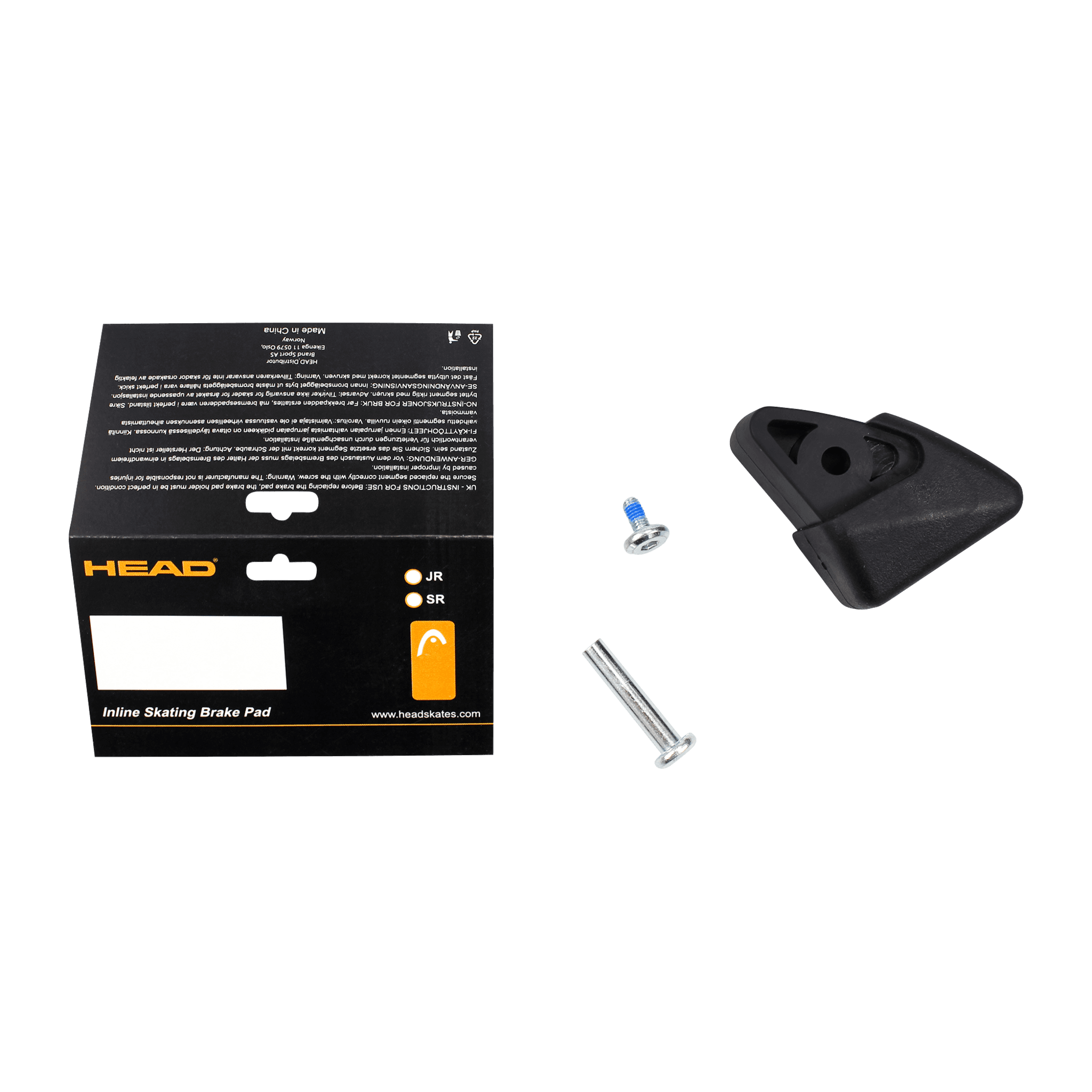 Head Inline Skate Brake Pad 24/25, bremsekloss inlineskøyte voksen