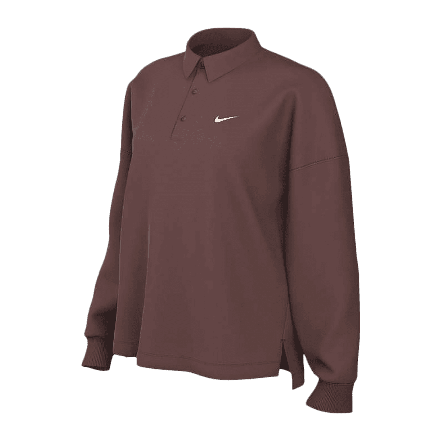 Nike Oversized Long-Sleeve Polo, langermet t-skjorte, dame