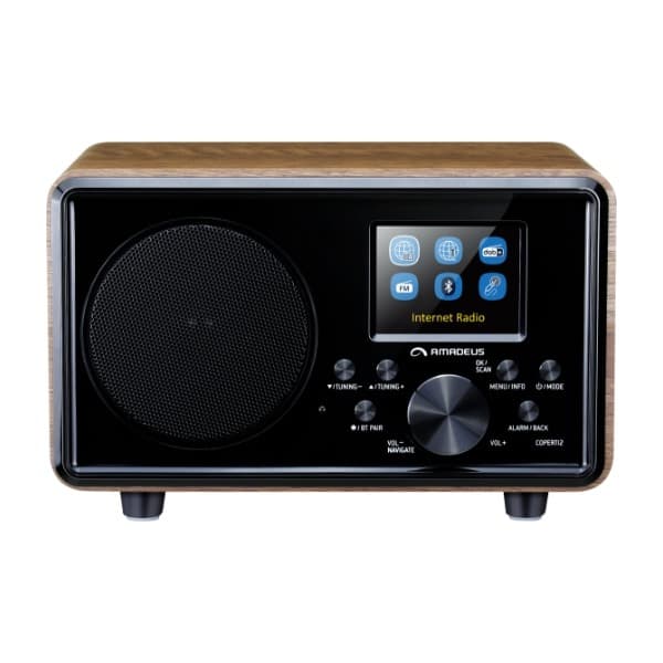 Amadeus Coperti 2 DAB+ WiFi radio, Mørkt tre (Returnert innen 60 dager - Produktet er i orden)