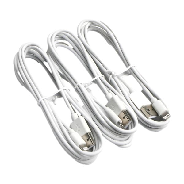 Eletra USB-Lightning kabel 2 M 3 Pcs, hvit