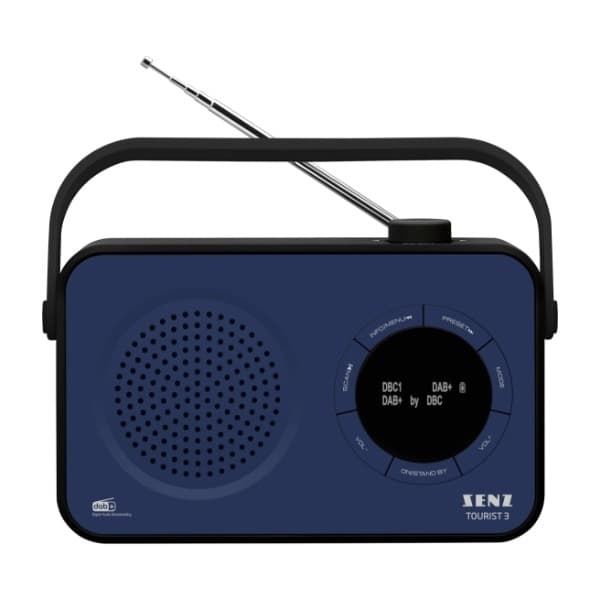 Senz Tourist 3 DAB+/FM Bluetooth-radio, blå (Returnert innen 60 dager - Produktet er i orden)