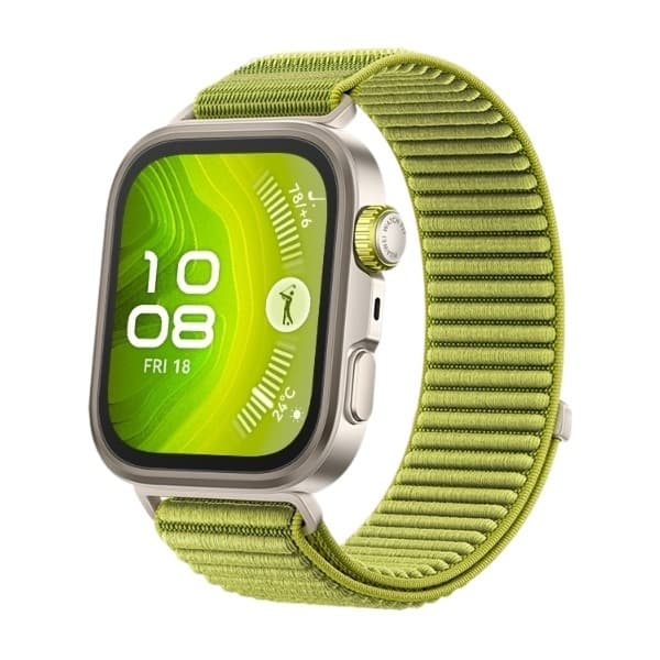 HUAWEI WATCH FIT 4 Pro smartklokke, titanium/grønn (lagersalg)