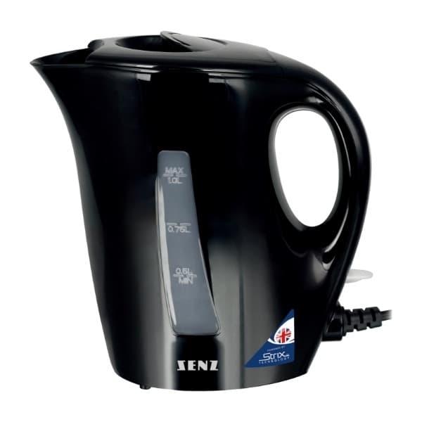 Senz SEWK1000 vannkoker, svart (Lagerreduksjon)