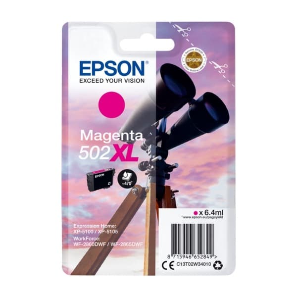 Epson T502, magenta 502xl