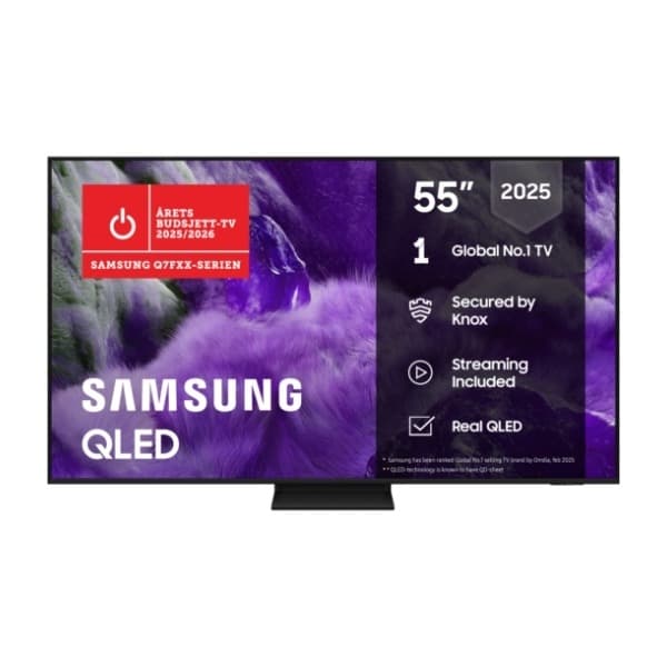 Samsung 55" Q7F5 QLED 4K Smart TV (2025) (Returnert innen 60 dager - Produktet er i orden)