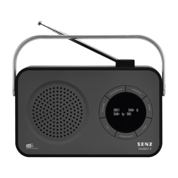 Senz Tourist 3 DAB+/FM Bluetooth-radio, svart (Returnert innen 60 dager - Produktet er i orden)
