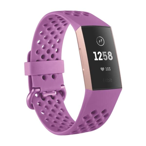 Fitbit Charge 3 sportsrem Stor bær