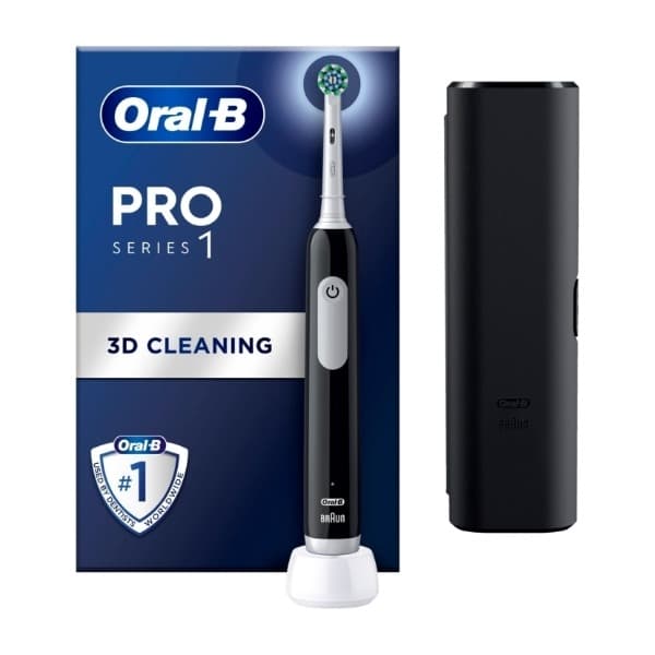 Oral-B PRO1 elektrisktannbørste, svart (Siste sjanse - utgått produkt)