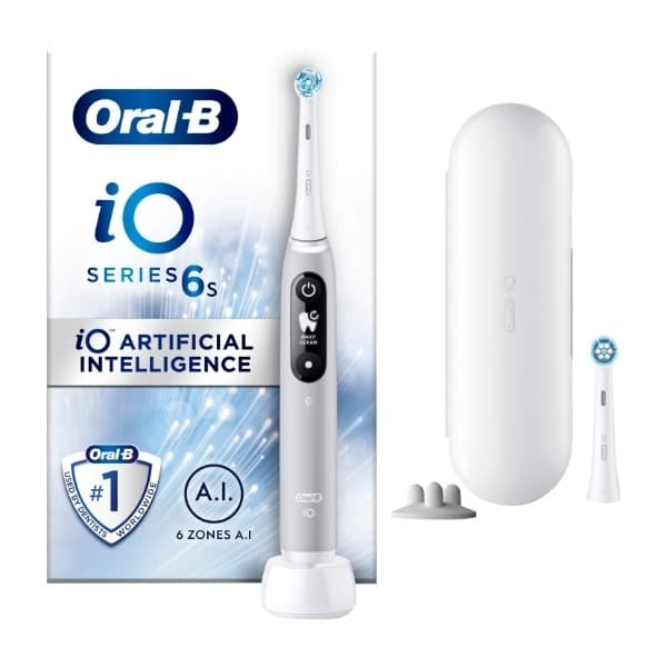 Oral-B iO Series 6S elektrisktannbørste, grey opal (Demoprodukt)