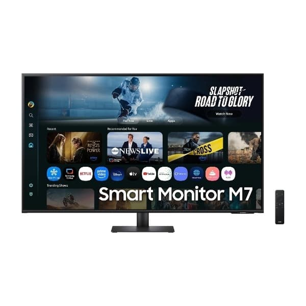 Samsung Smart Monitor M7 M70F 43" 4K UHD skjerm, svart (Byttet innen 60 dager - produktet er brukt)