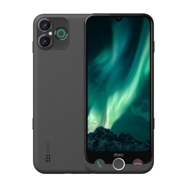 Doro Aurora A31 128 GB smarttelefon, Graphite (Hygieneprodukt. Produktet er rengjort og desinfisert.)