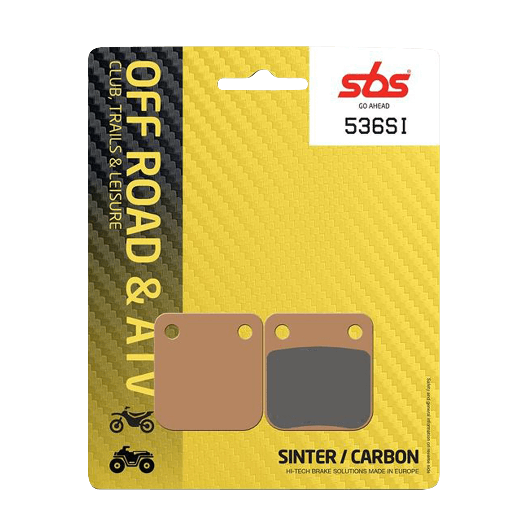 Bremseklosser SBS 536SI Offroad Sinter Fremre/Bakre