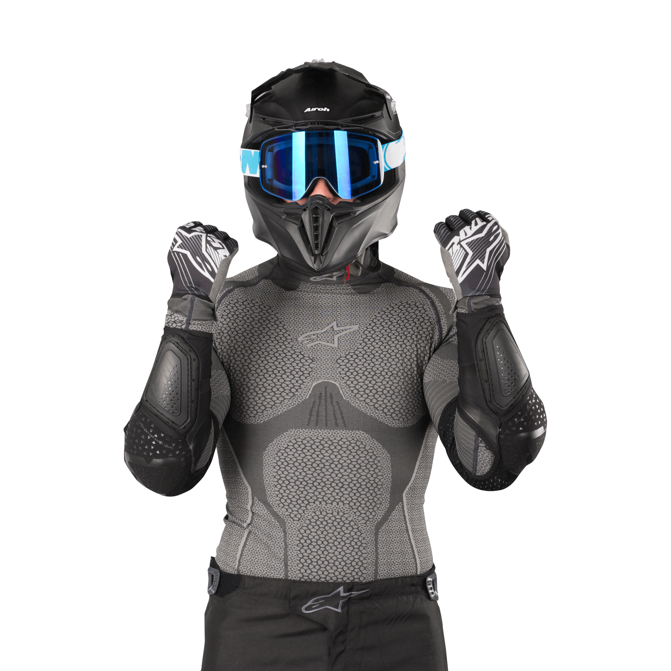 Albuebeskytter Leatt 3DF Hybrid Svart