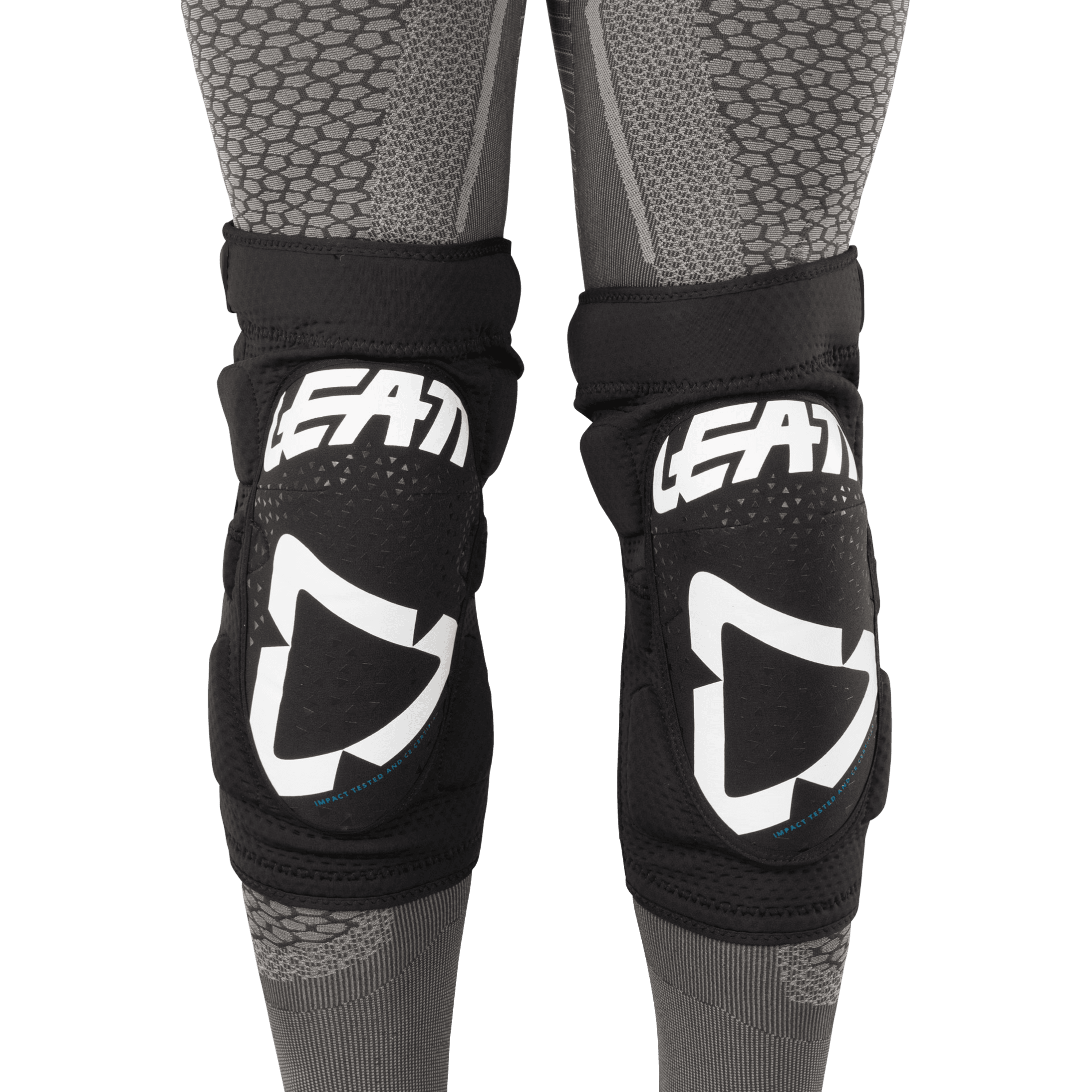 Knebeskytter Leatt 3DF 5.0 Zip Hvit-Svart