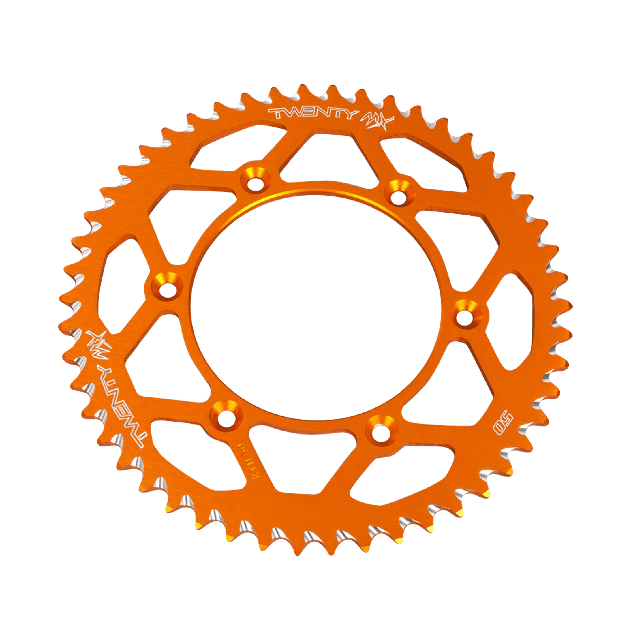 Twenty drev bakre oransje