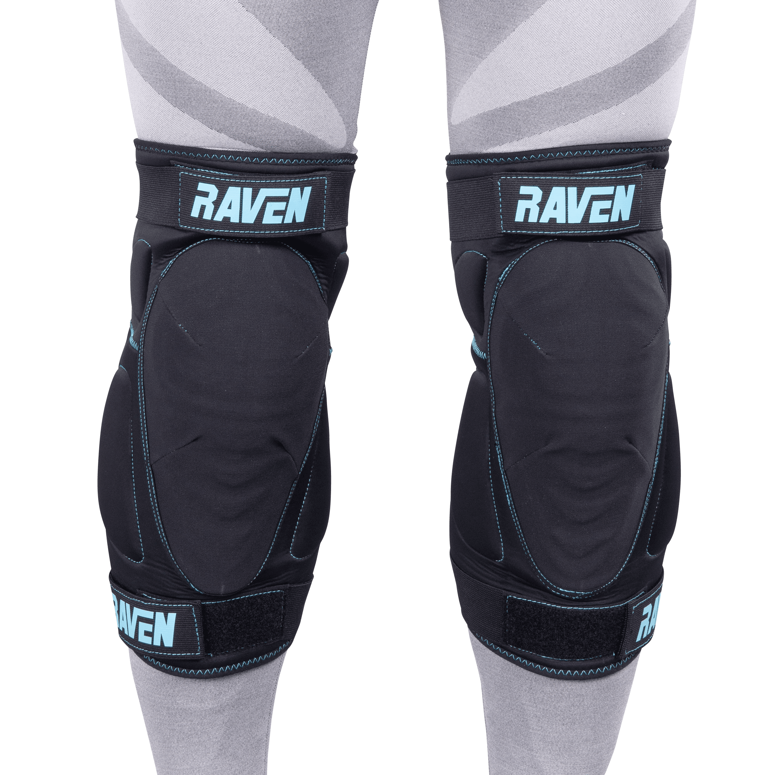 Knebeskyttelse Raven Rine Svart